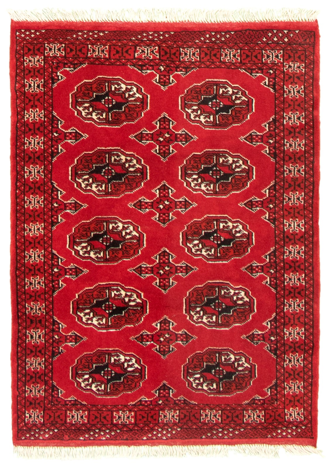 Vintage Traditional Hand-Knotted Area Rug 3’4″ x 4’8″ Oriental Wool Carpet