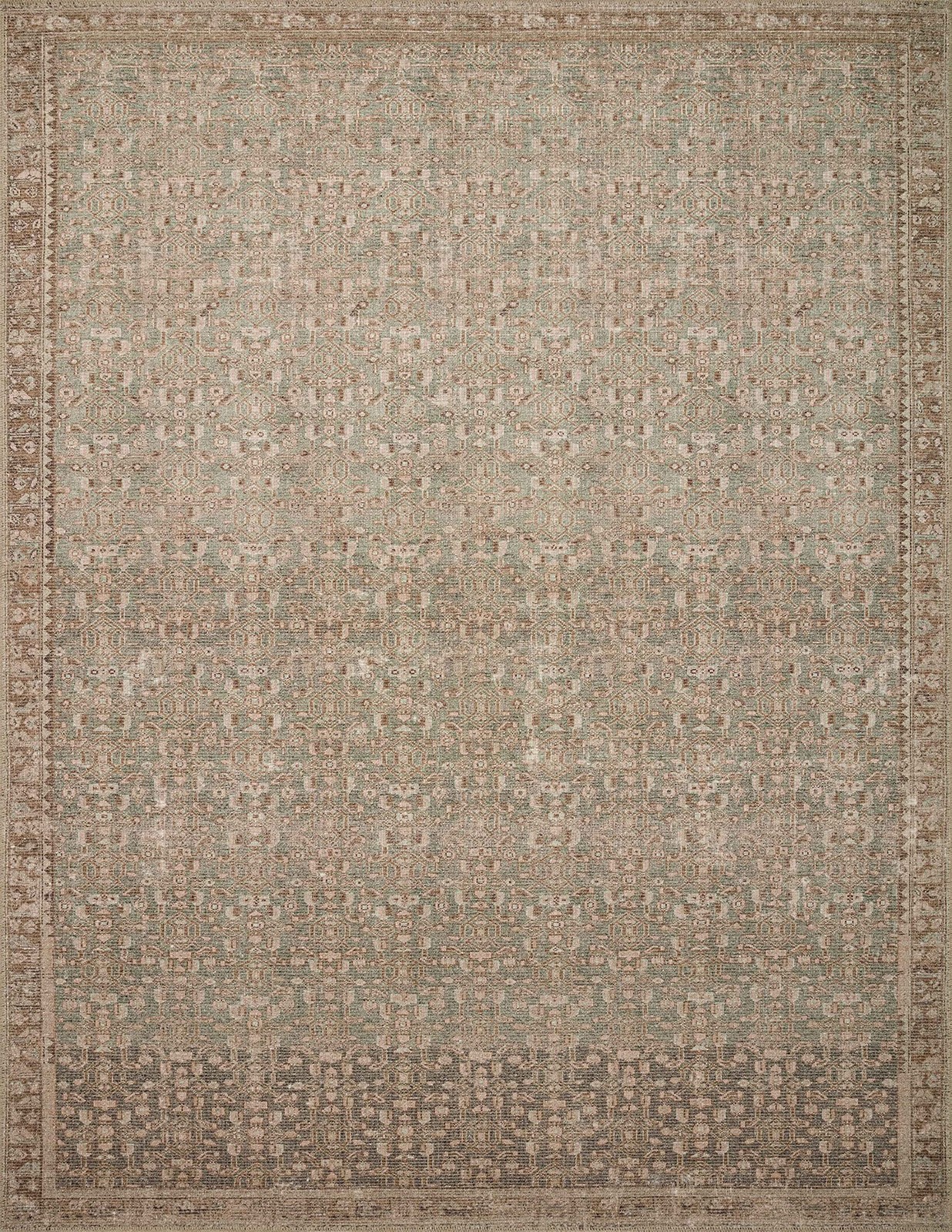 Loloi Angela Rose Aubrey Collection Aub-04 Sage/Bark 2-6 X 9-6 .19 Pile Height