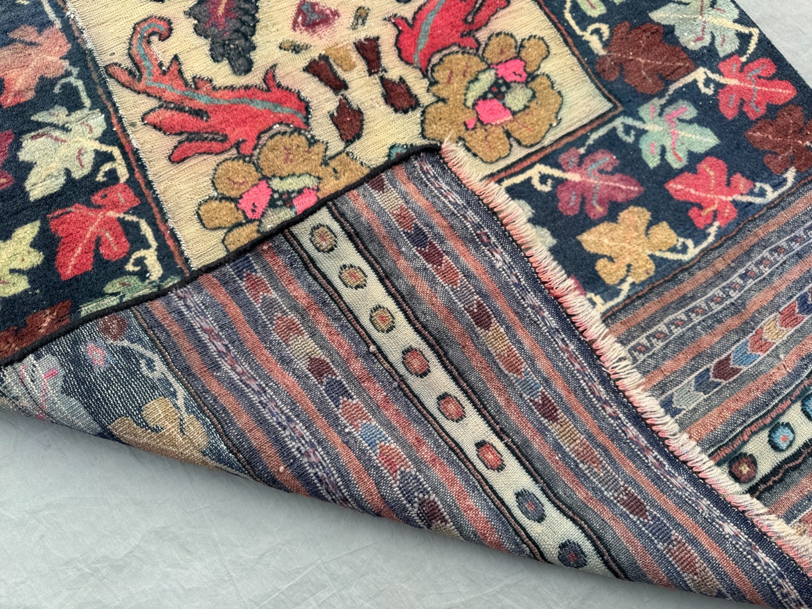 2’6 x 11’3 Ft Elegant Afghan Floral Runner Rug – Vintage Wool Carpet with Garden