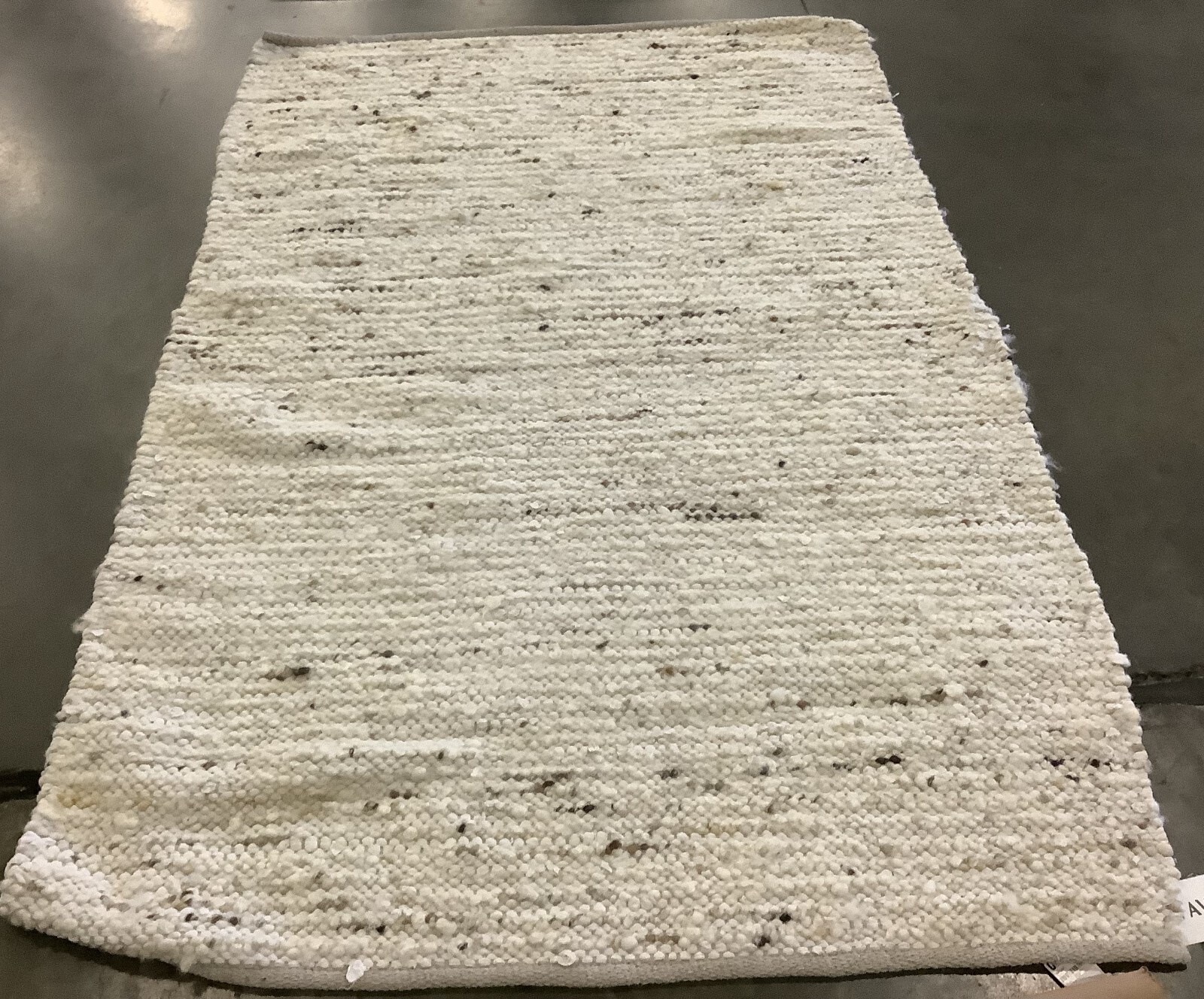 IVORY / GOLD 4′-0″ x 6′-0″ Pulled Thread Rug, Reduced Price 1172669313 NAT350D-4