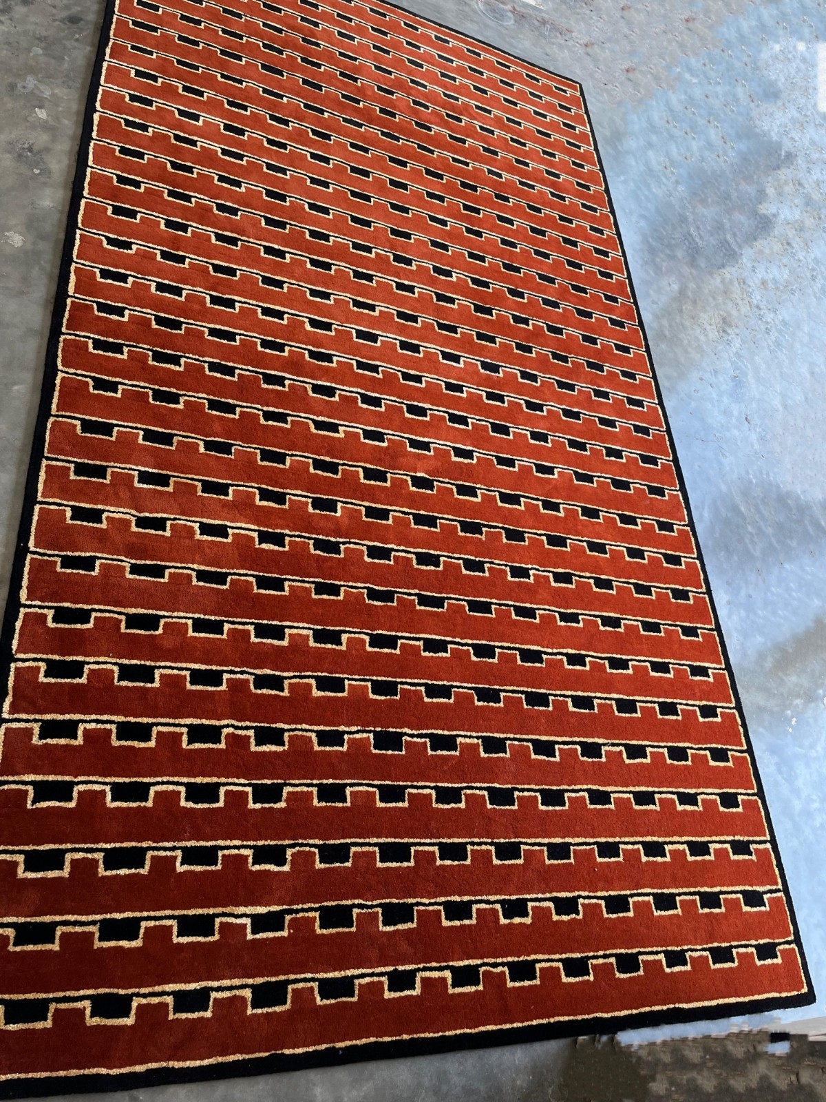 Hand-Tufted Wool Rug 9×12 ft – Nordic Knots Design, Handmade Area Rug