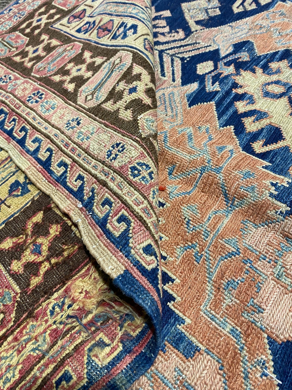 7×9′ Antique Russian Tribbal Rug #F-6815