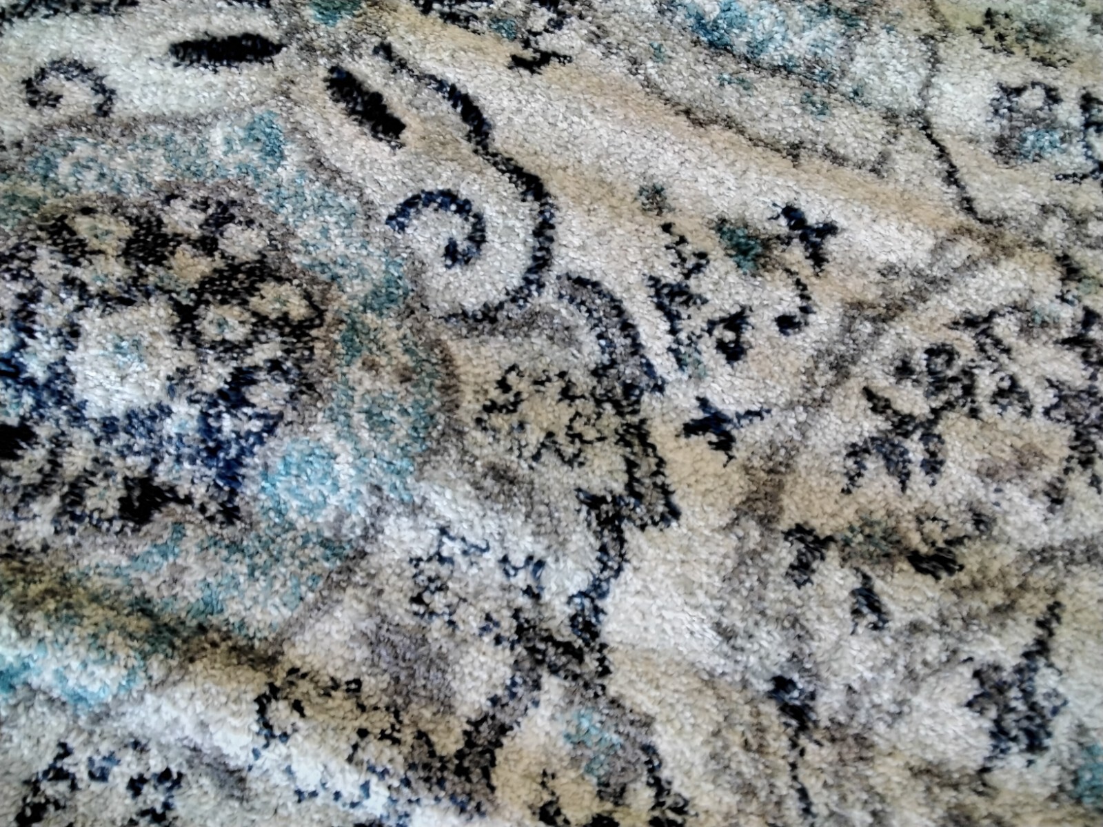 CREM / GREY 5′-3″ X 7′-6″ Damaged Binding Rug Reduced Price 1172758855 MAD600C-5