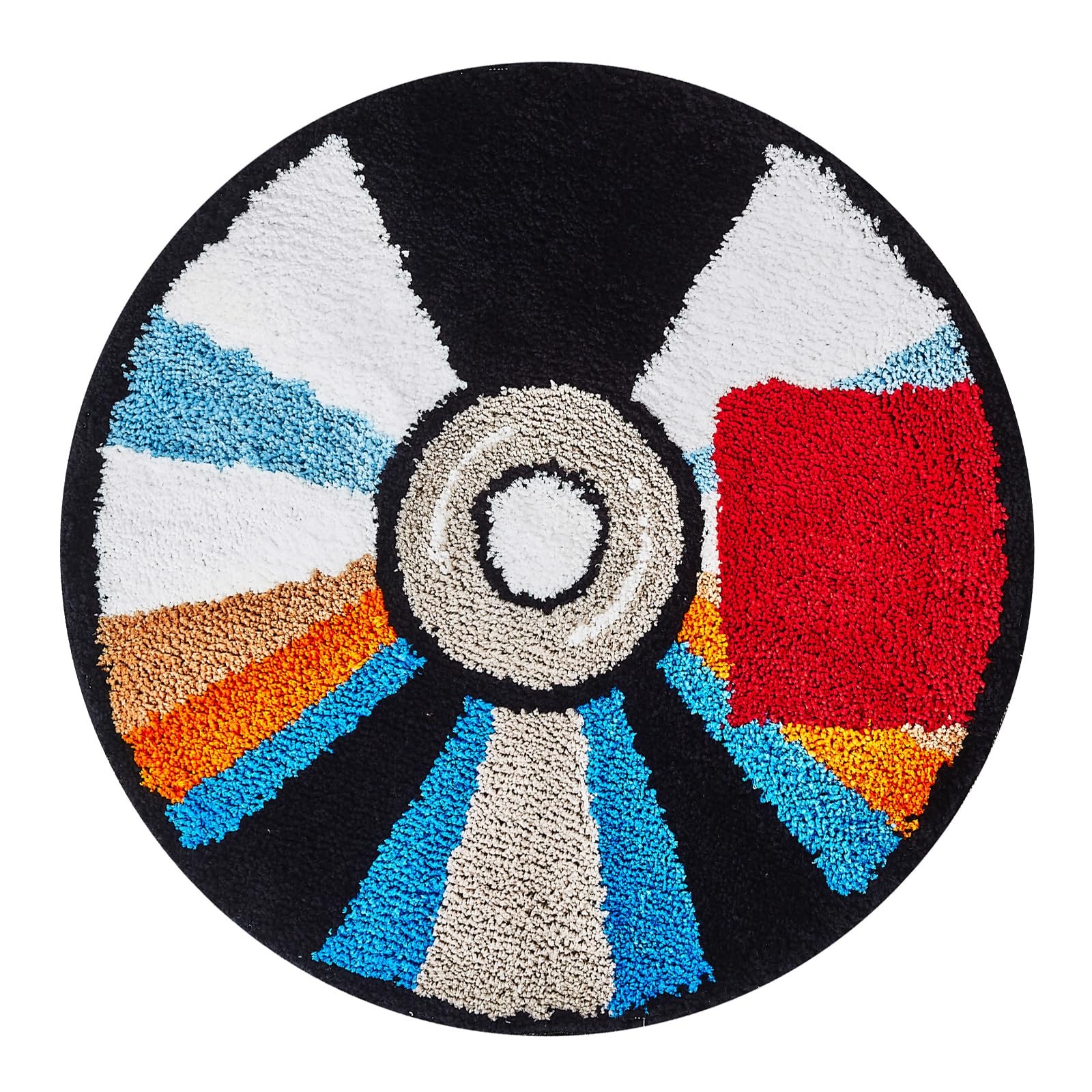 40 Inch Tufted Hypebeast CD Bath Mat Rug NonSlip Washable Y2K Room Decor