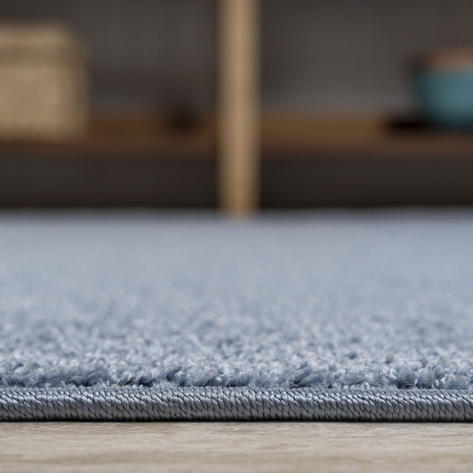 Jonathan Y Haze Solid Low-Pile Classic Blue 5 Round Indoor Area Rug