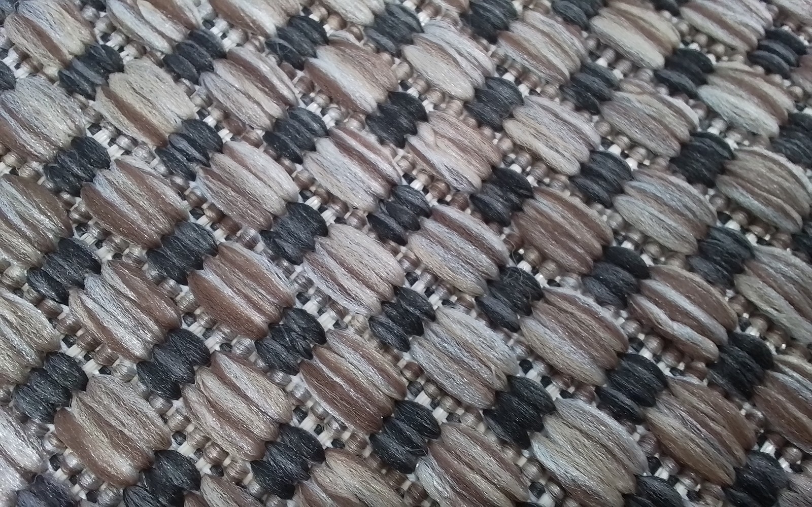 NATURAL / BLACK 6′-7″ x 9′-6″ Cut on Rug Reduced Price 3172810512 CY8521-37312-6