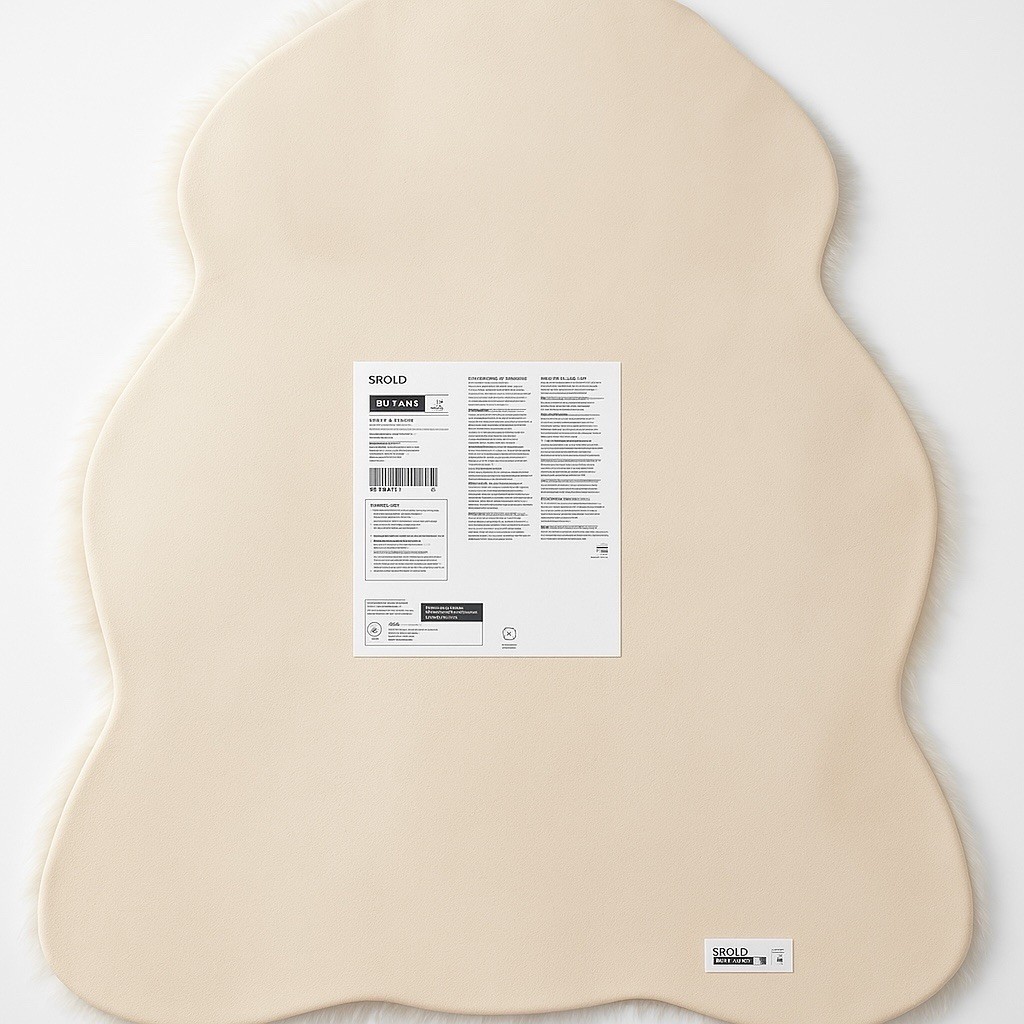 IKEA SIDOREMSA Faux Fur Rug Light Brown 205.645.31 2’2″x3’1″