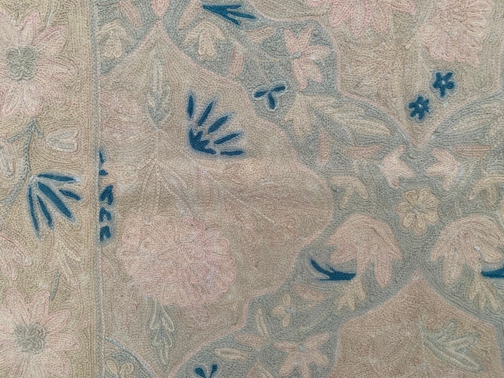 Vintage French Style Handmade Aubusson Needlepoint Area Rug 3×5 ft Free Ship