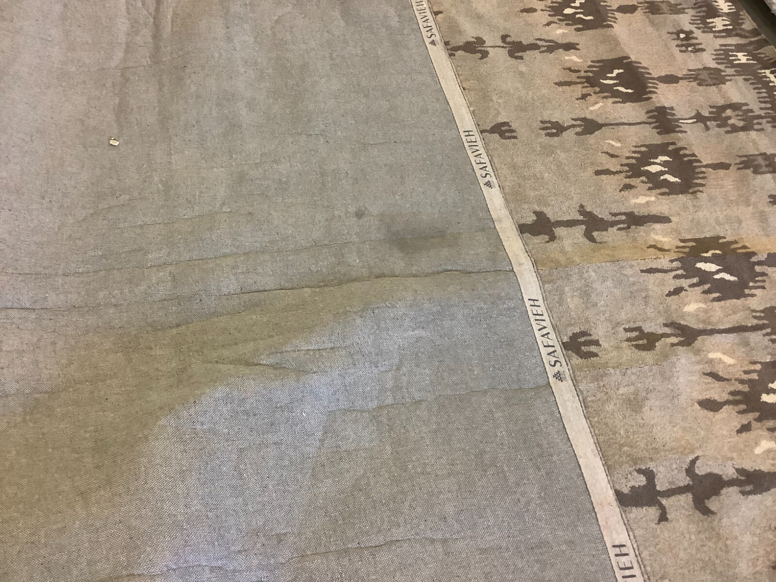 NATURAL / MULTI 9′-0″ x 12′-0″ Back Stain Rug Reduced Price 1172671479 WYD721A-9