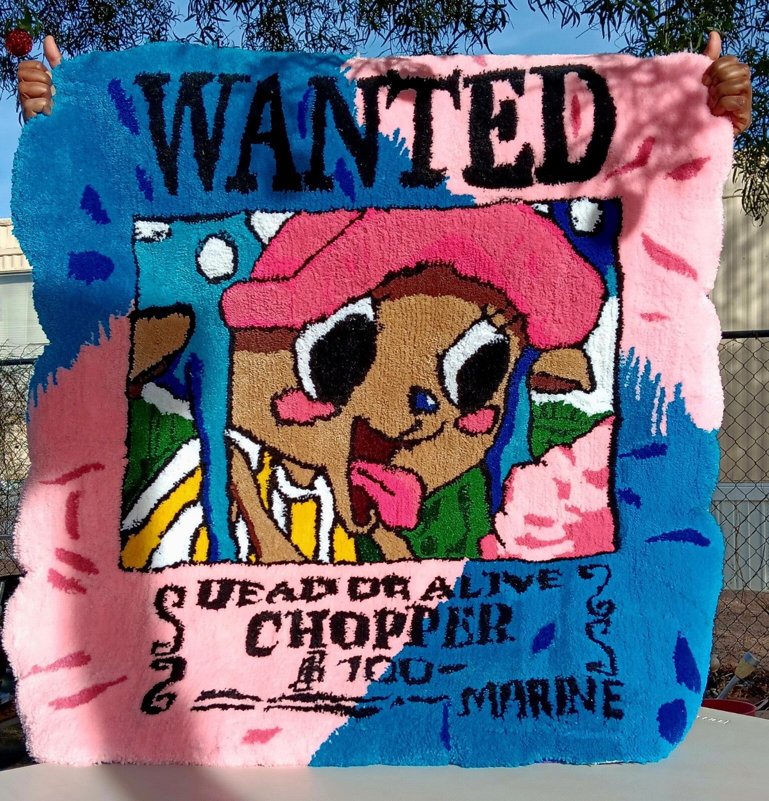 One Piece Chopper Handmade Tufted Rug, Anime Rug, One Piece Rug, Tony Tony Chopp