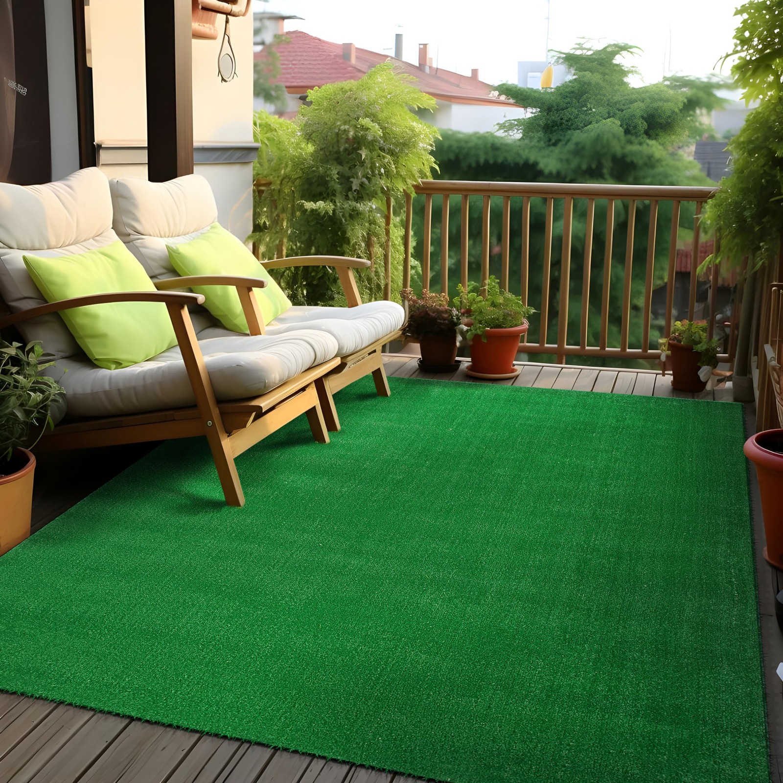 Artificial Turf Solid Grass for Backyard, Garden, Patio, Balcony, Garage, Dec…