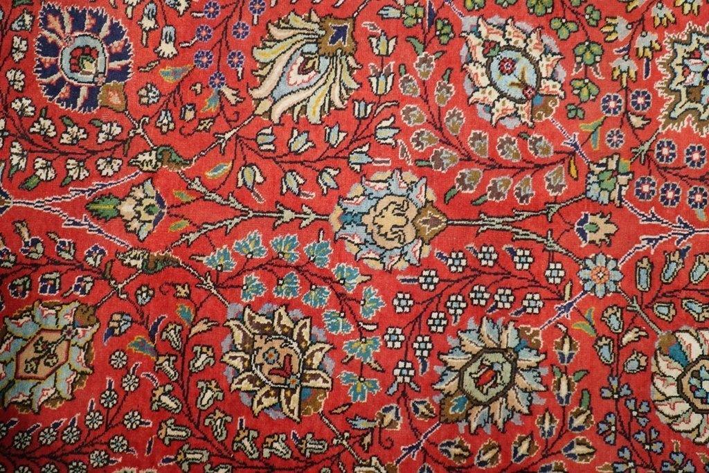 ALL OVER RED BLUE Perssiaan Tabreez RUG Shah Abbasi 10×13′ 74678