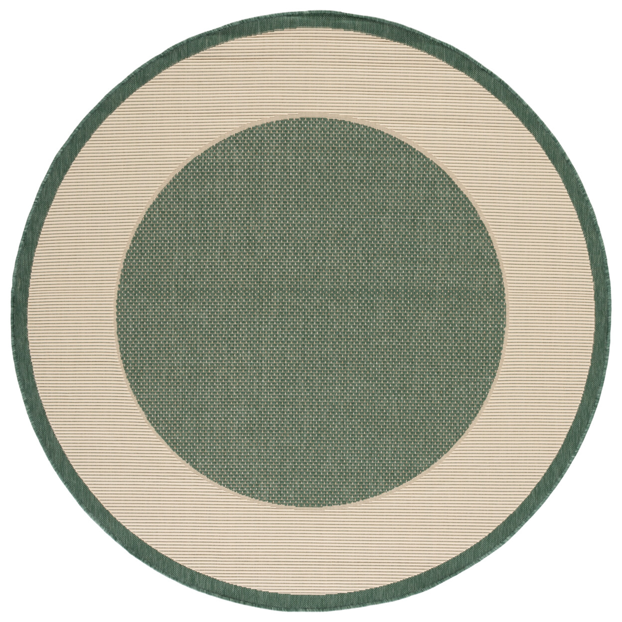SAFAVIEH Outdoor CY7987-32221 Courtyard Dark Green / Beige Rug