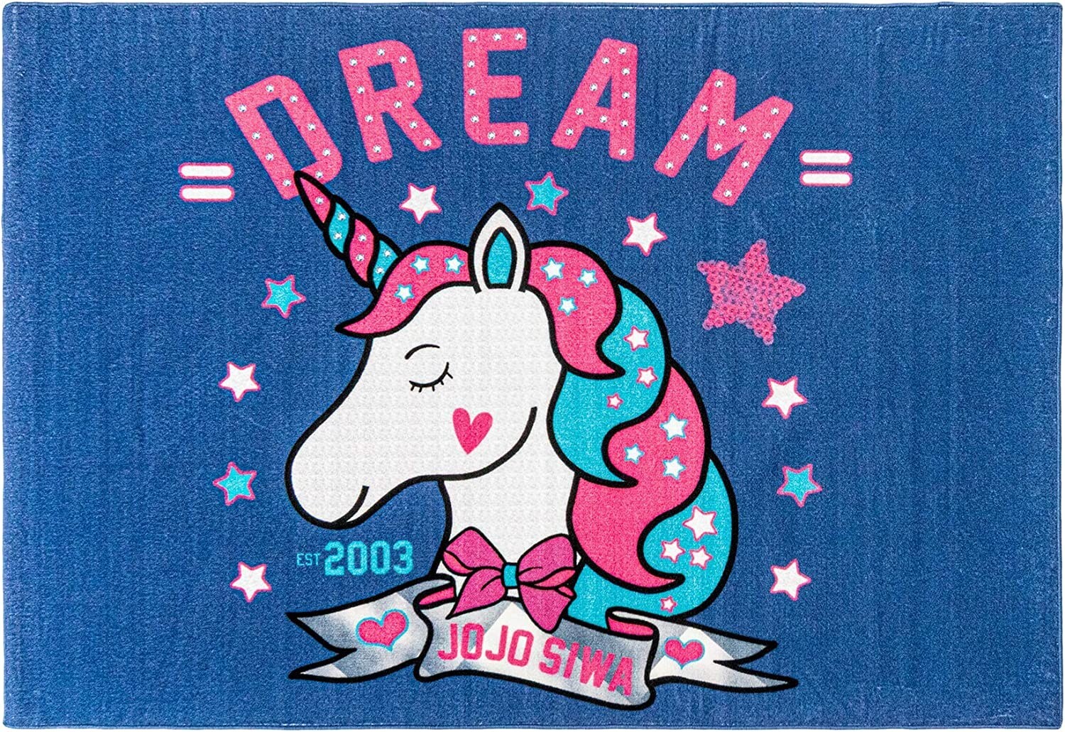 JoJo Siwa “Unicorn Dream” Kids Large 54” x 78” Area Rug – AB08KXSK5JG4