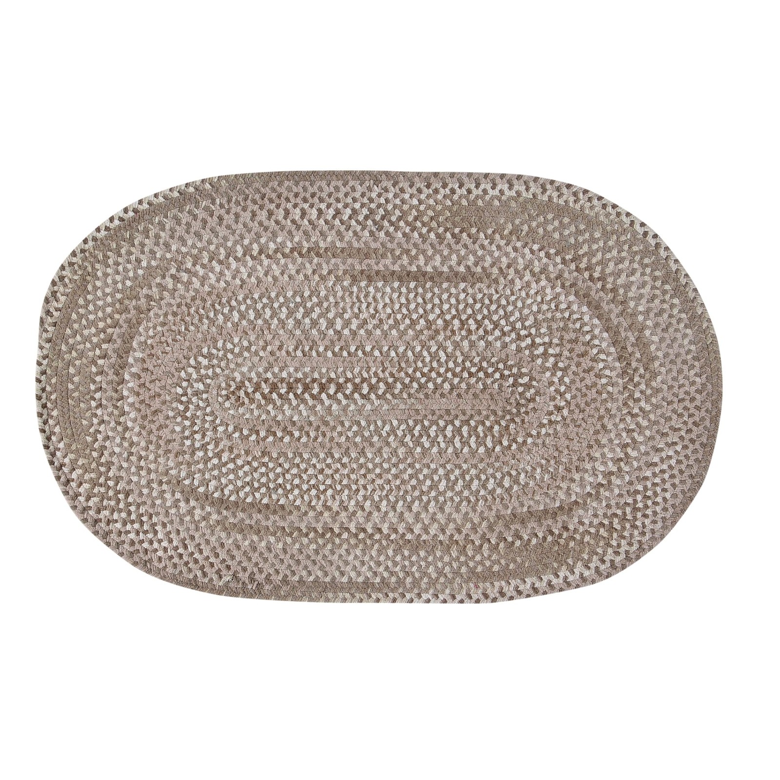 Ombre Braided Area Rug, 36 x 60 Oval, Reversible and Durable, 100% Soft Cotton C