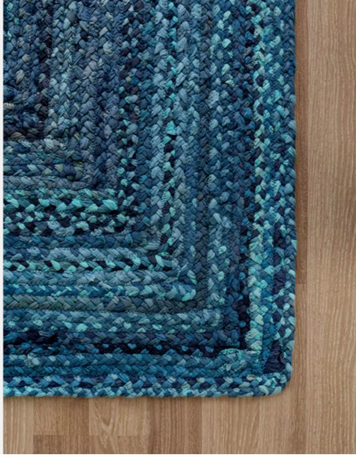 Rug Cotton Mix Braided Style Rug Modern Carpet Living Bohemian Floor Area Rug