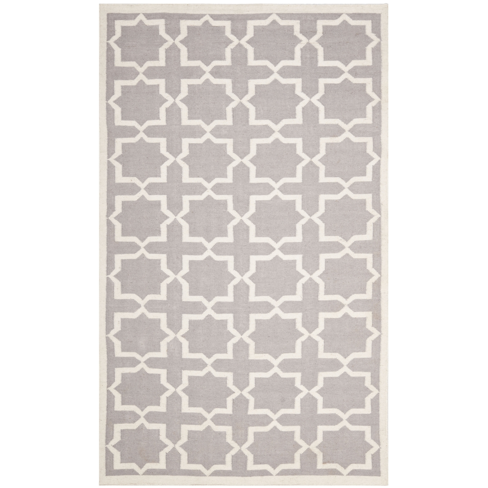 Safavieh Flat weave Grey/ Ivory Wool Area Rug 8′ x 10′