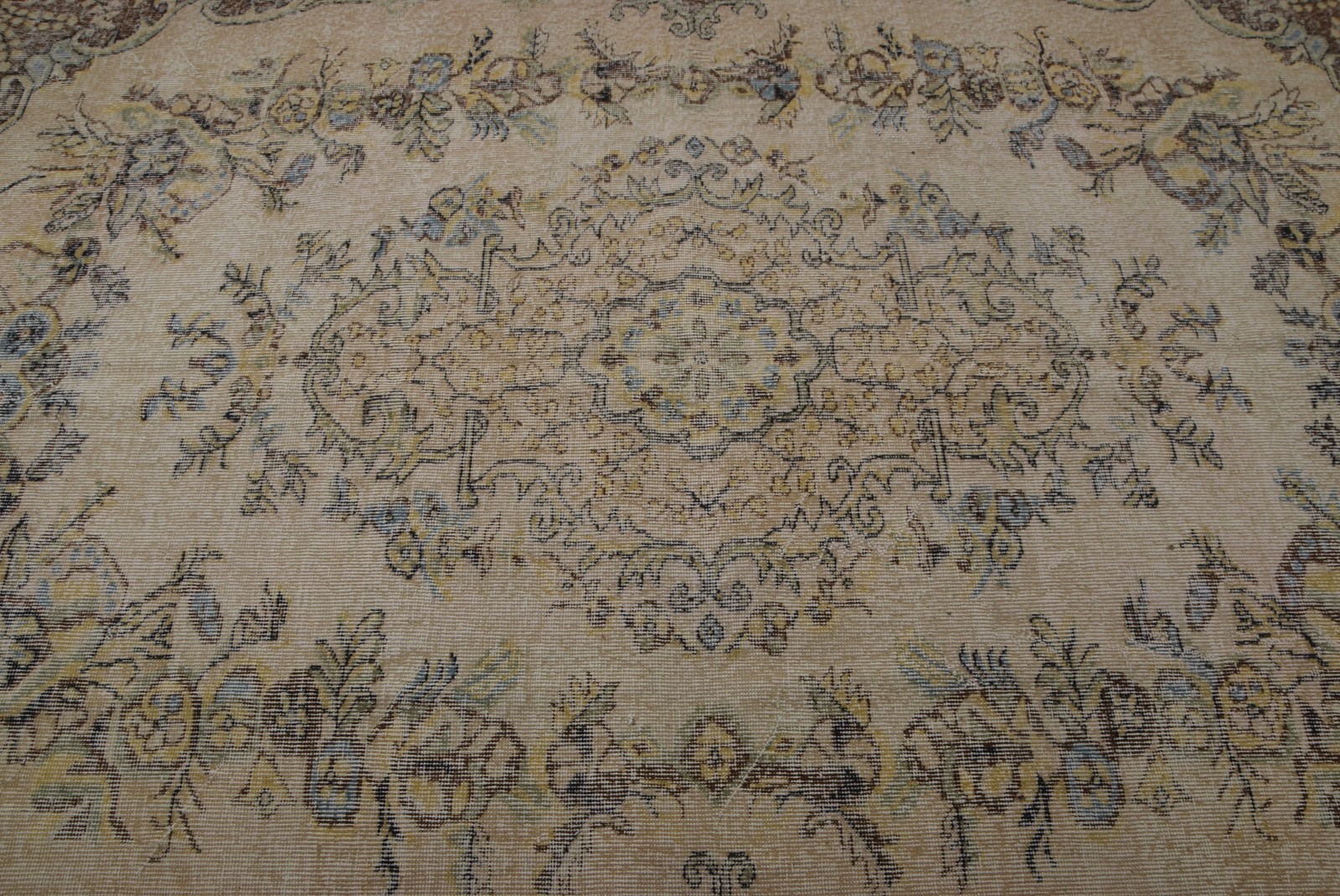 5,7×8,5 ft Rug Vintage Rug, Brown Southwestern Turkish Rug Wool