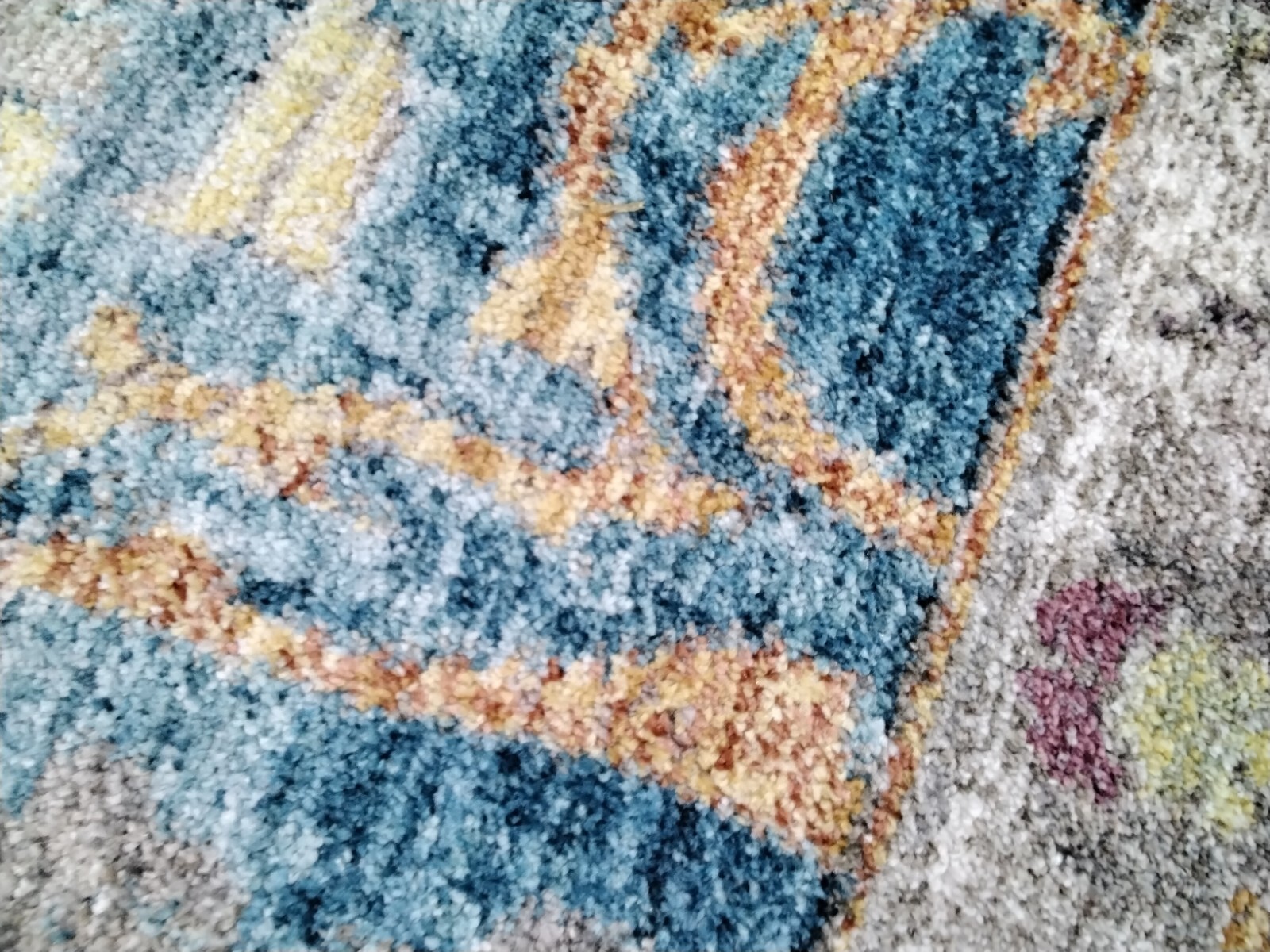 BLUE / LIGHT GREY 8′ X 10′ Back Stain Rug, Reduced Price 1172727330 BTL357C-8