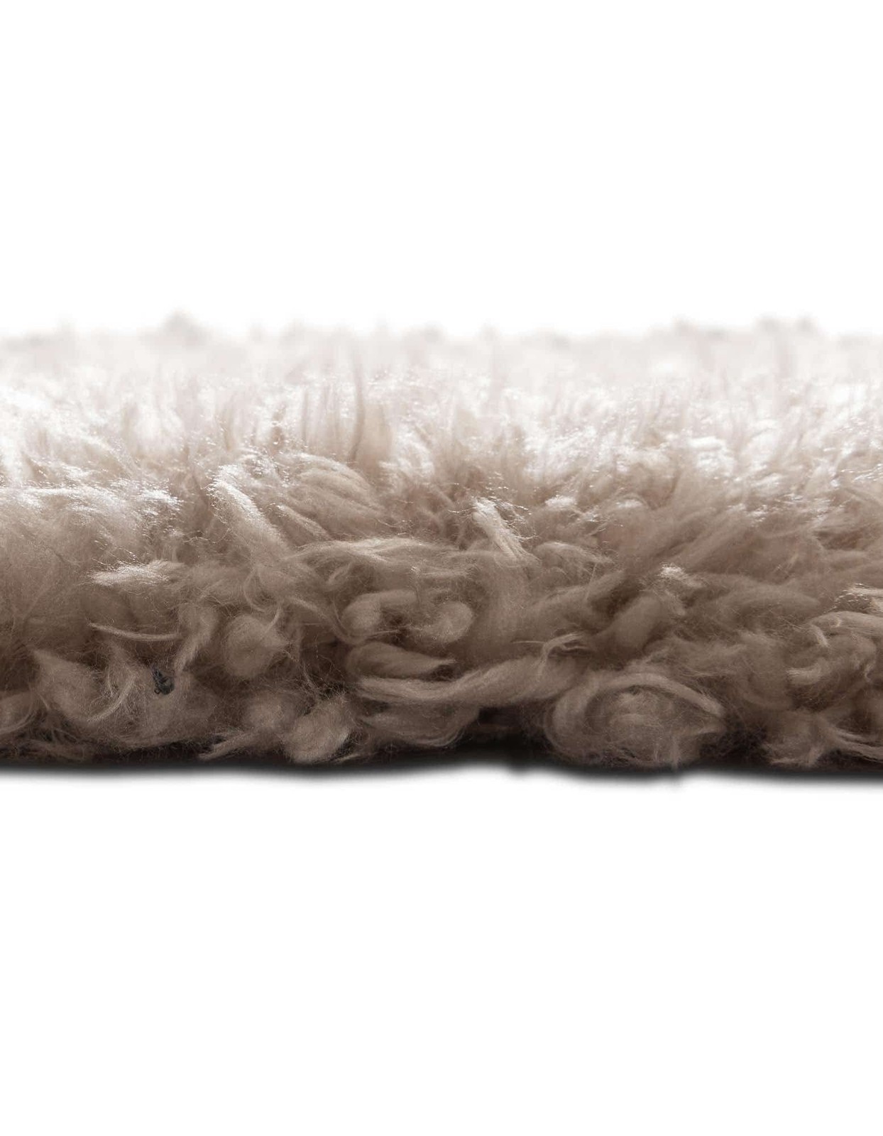 Unique Loom Opulence Shag Collection Area Rug – 3 3 Round Blonde 3160522