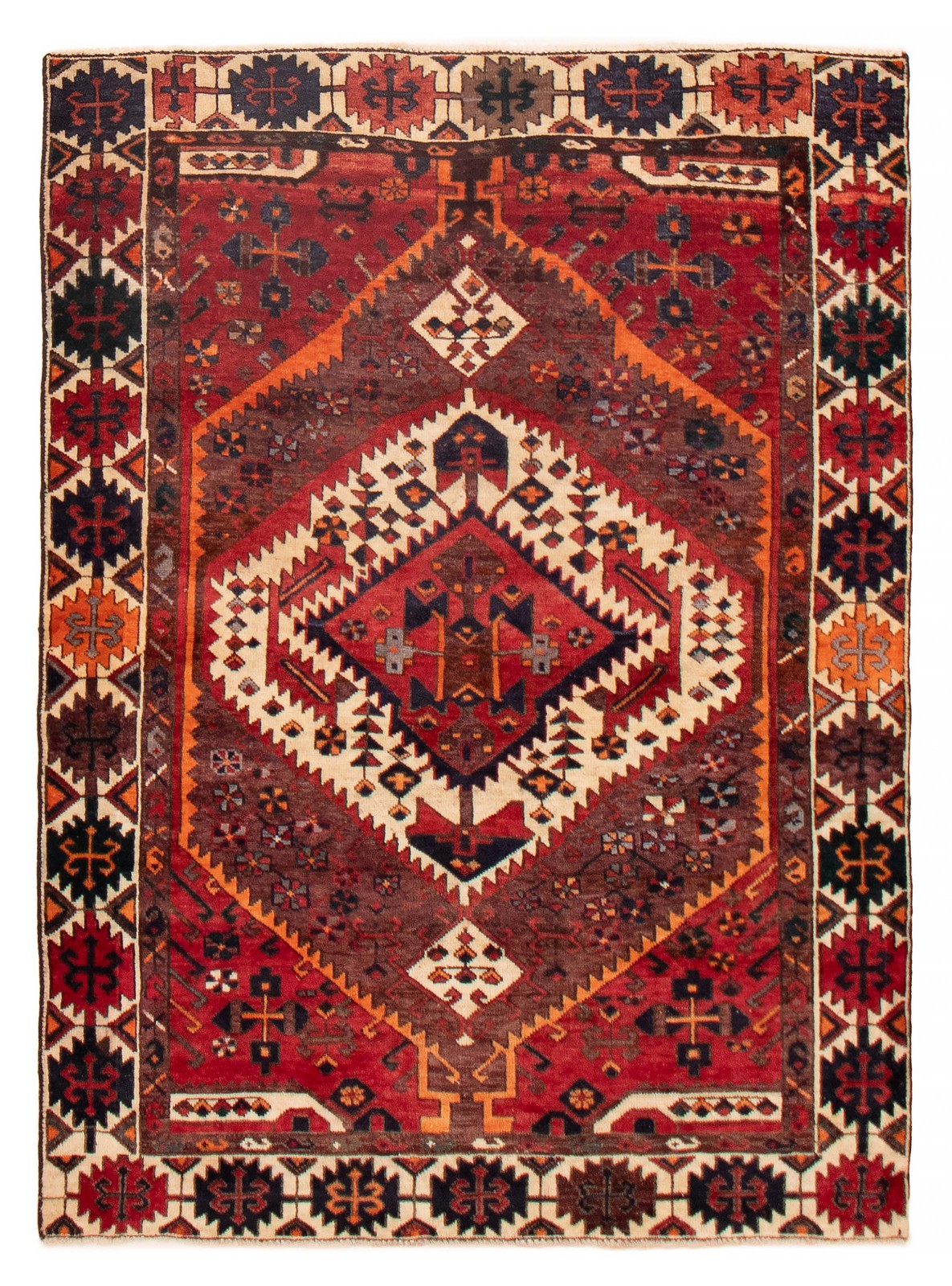 Traditional Vintage Hand-Knotted Area Rug 4’10” x 6’7″ Oriental Wool Carpet