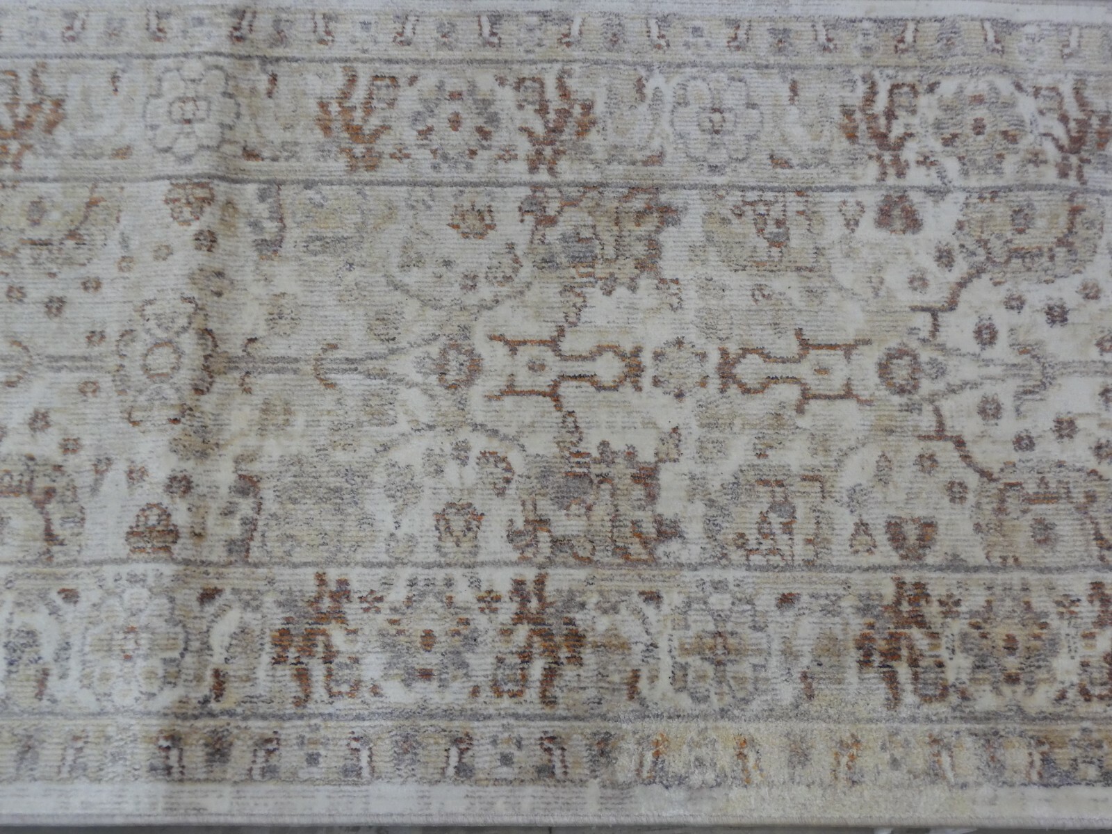 CREAM / LIGHT BROWN 2′-3″ X 7′ Flaw in Rug, Reduced Price 1172616454 ILLB702C-27