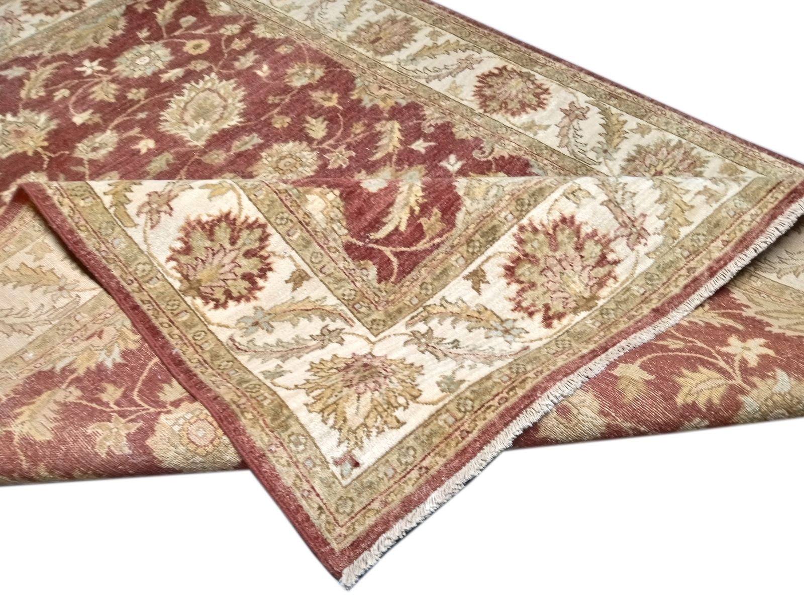 6×8′ Rust Color Vegetable Dyed Chobi Rug 73643