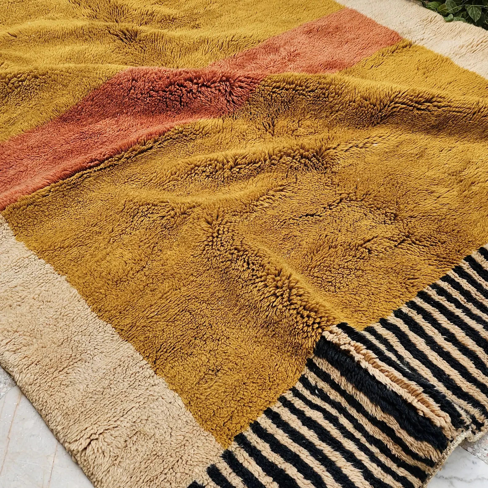 Boho Moroccan Rug – Vintage Berber Wool Carpet, Hand-Knotted Tribal Art