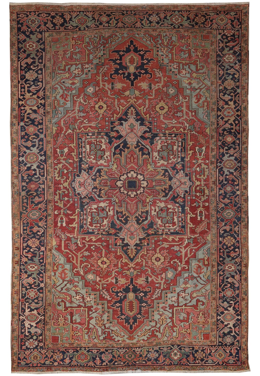 8 x 12 Antique Perrsian Heriiz Seerapi Rug #F-4598