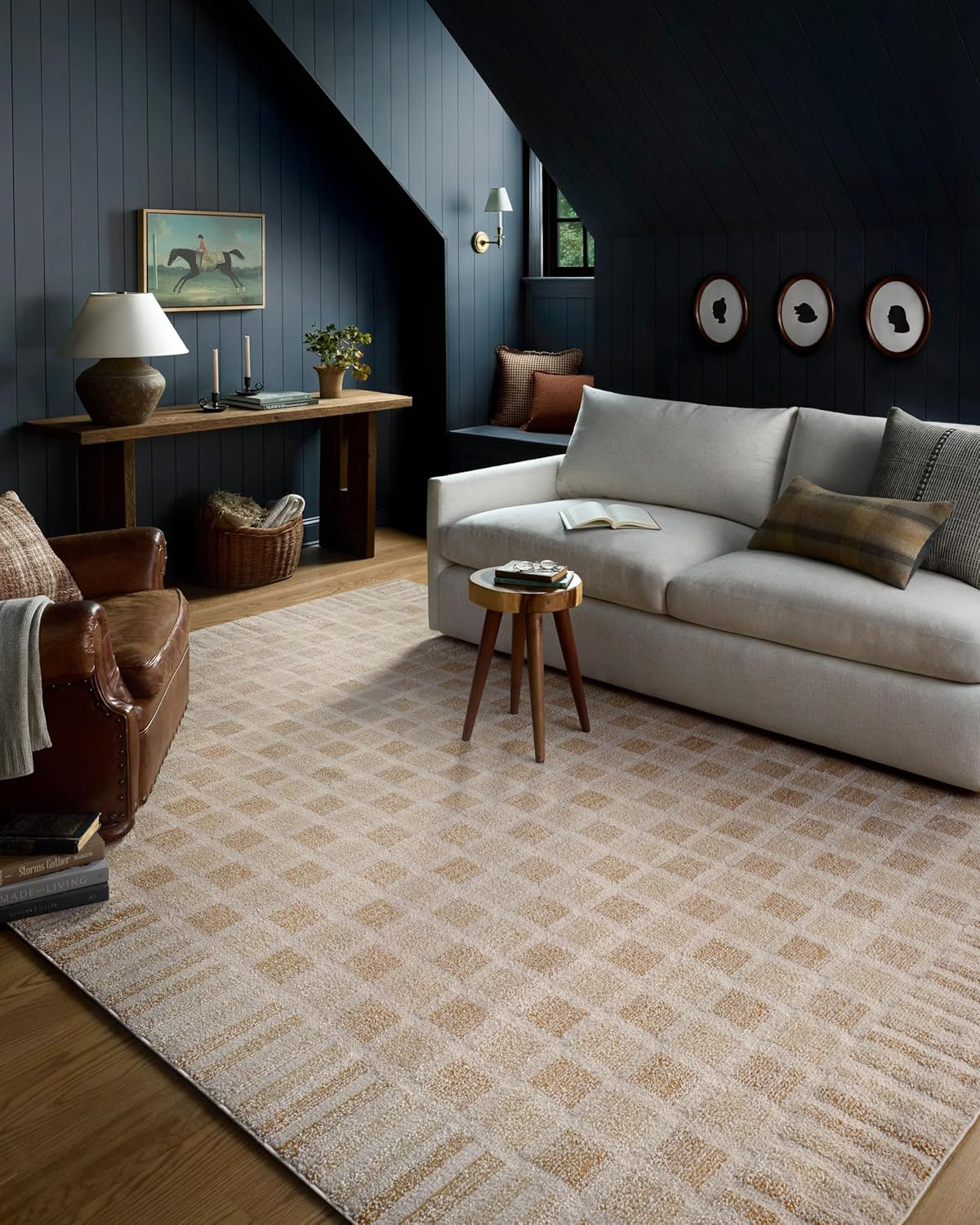 Loloi Chris Loves Julia Calvin CLV-03 7’10” x 10′ Checkered Area Rug