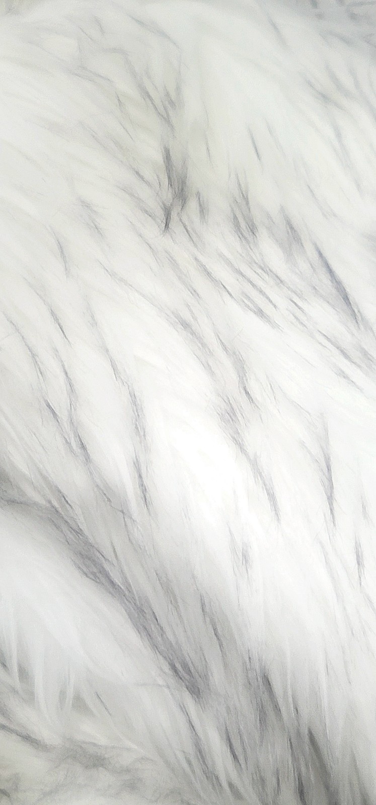 10′ x 14′ Faux Fur Area Rug White Grey Shaggy Carpet Room Mat Faux Suede Back