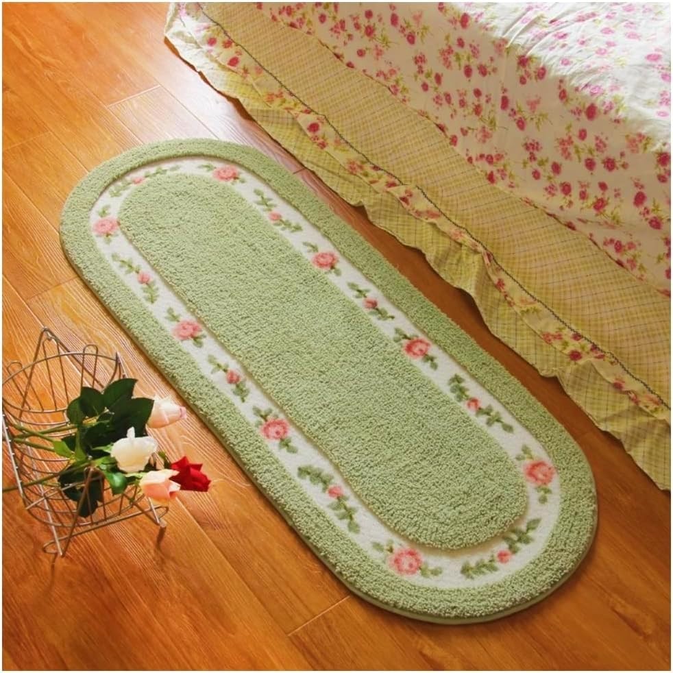 Nice Rose Flower Area Rugs for Living Room Bedroom Super Soft Bathroom Rugs Bath