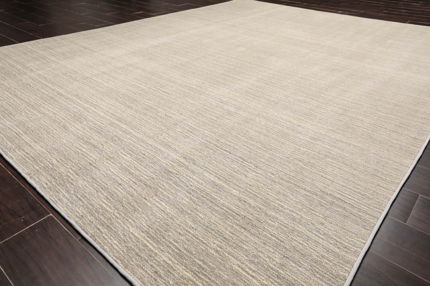 LoomBloom Multi Sizes Beige Hand Woven Textured New Zealand Wool Area Rug