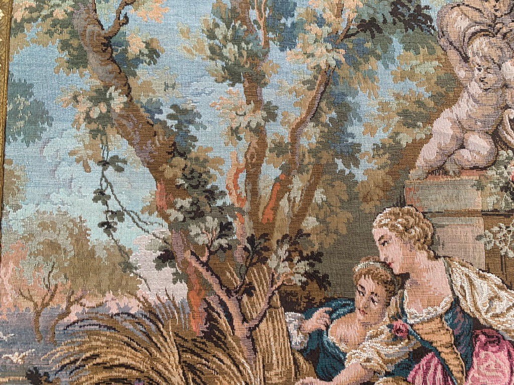 Vintage French Tapestry Romantic View Mini Home Decor Tapestry 2x3ft