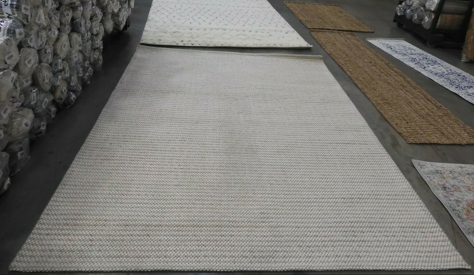LIGHT BROWN / IVORY 8′ X 10′ Stained Rug, Reduced Price 1172614958 MRB392T-8
