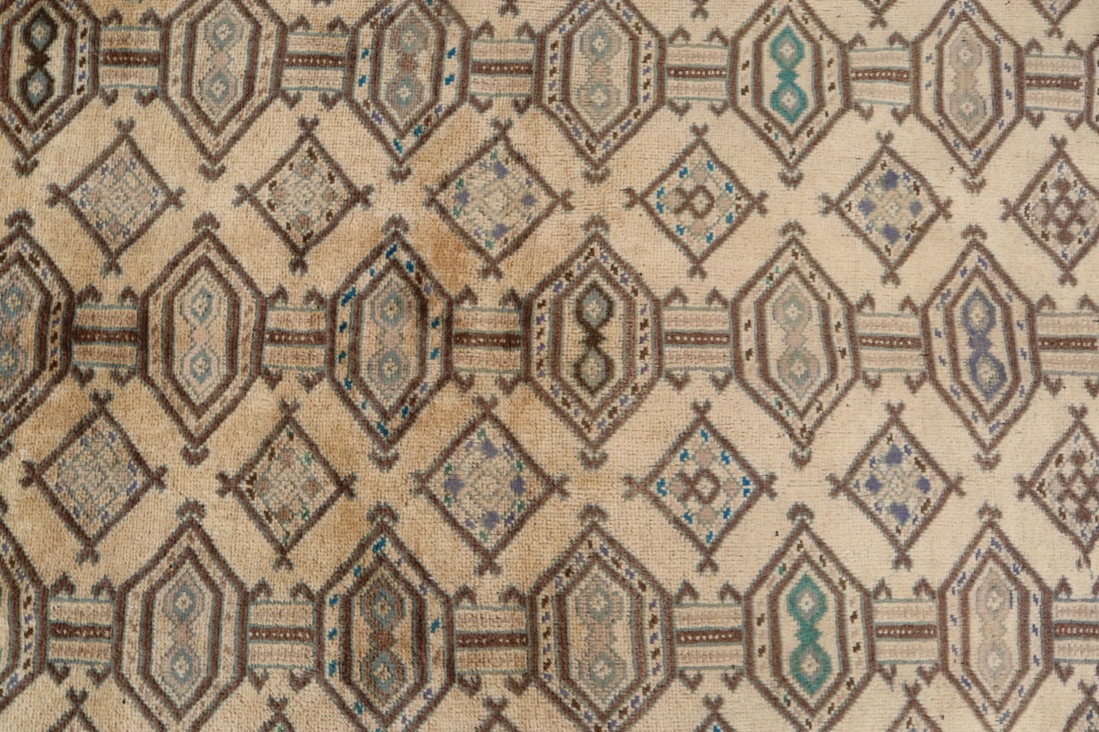 4’5×7’0 ft Afghan Tribal Rug, Handmade Beige Turkmen Oriental Rug, Bedroom Rugs