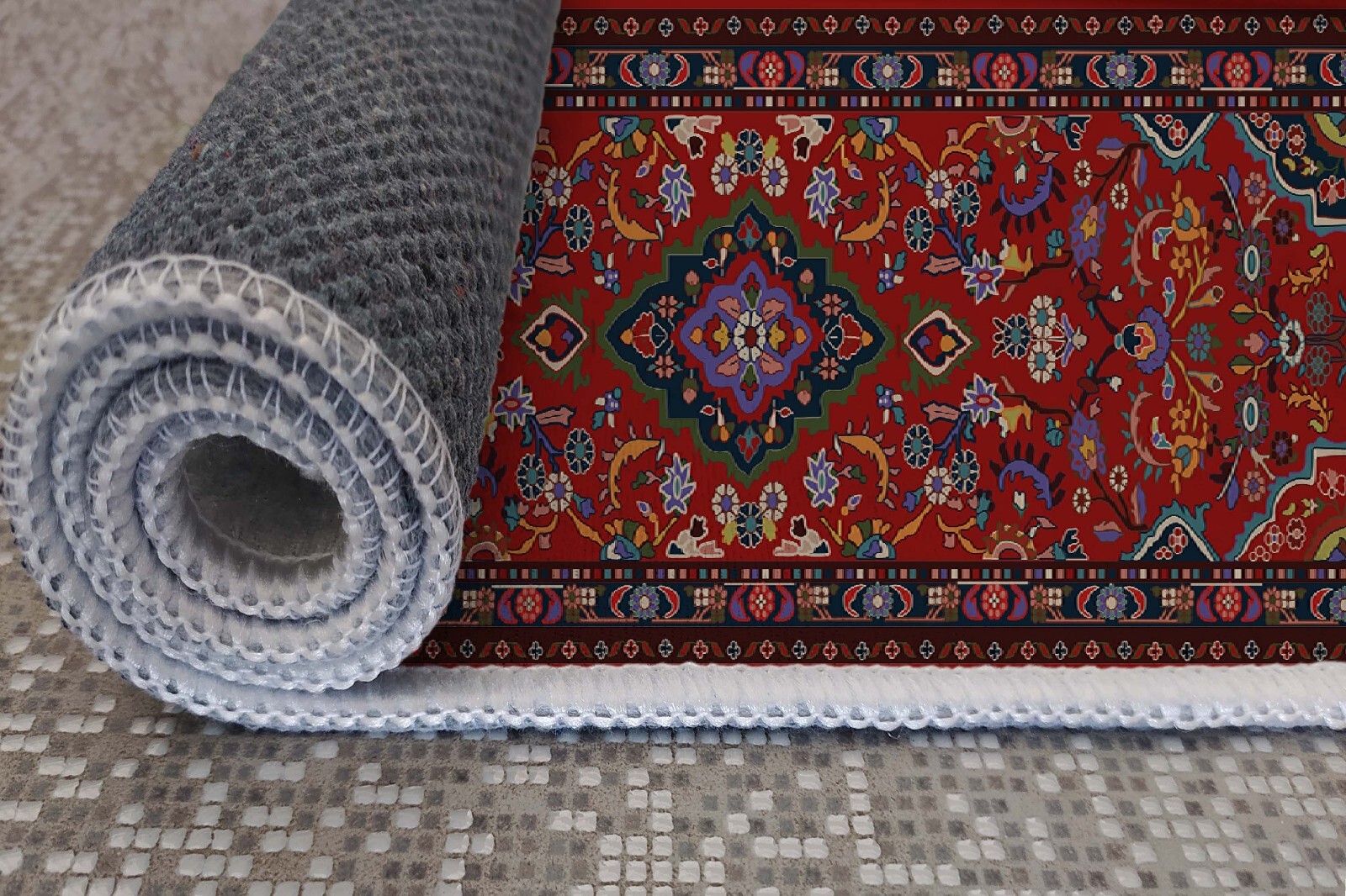 Fabulous Rug, Non-Slip Backing Rug, Machine Washable Rug, Easy to Clean, Vintage