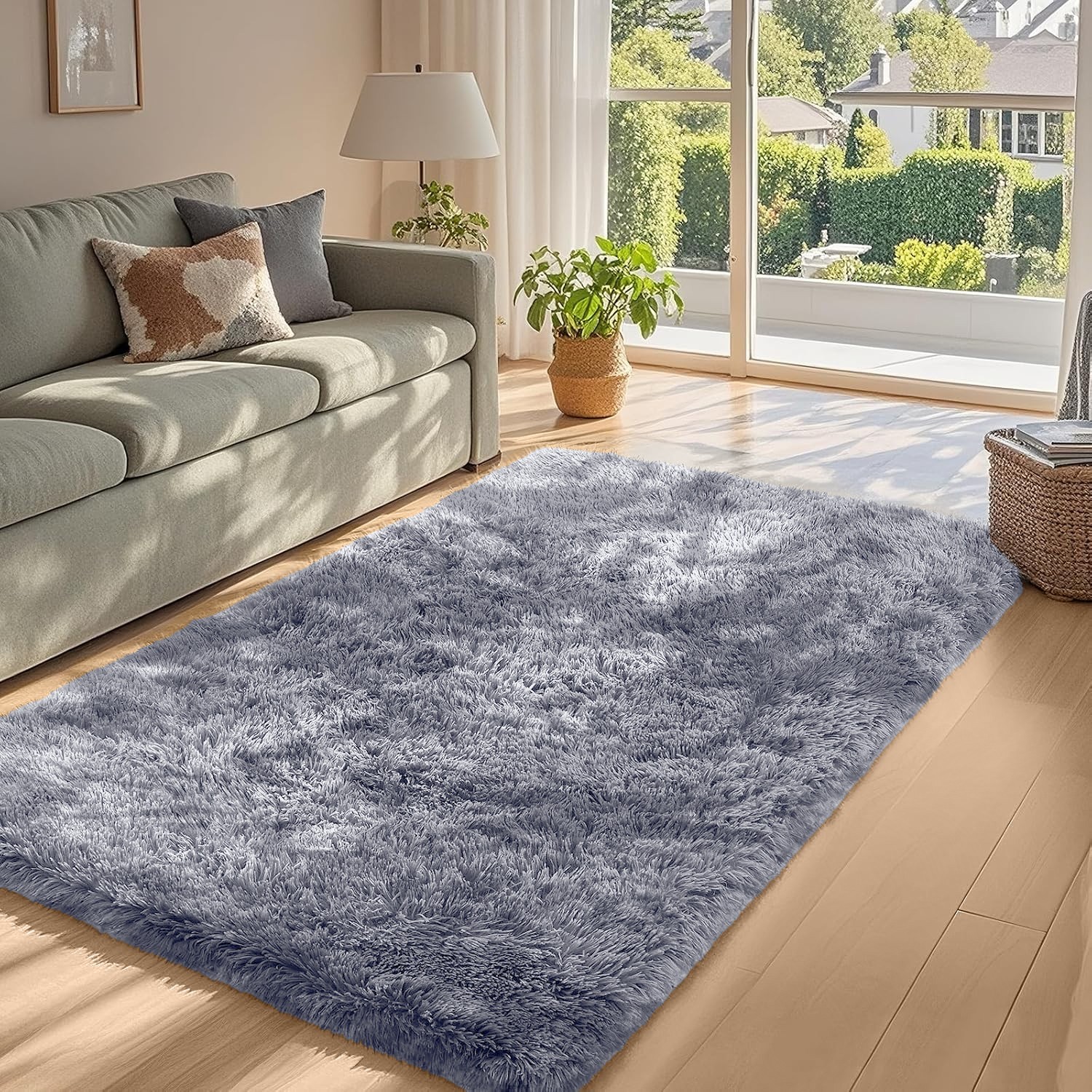 Large Anti Slip Shaggy Rugs Soft Fluffy Thick Rug Living Room Bedroom Carpet Mat