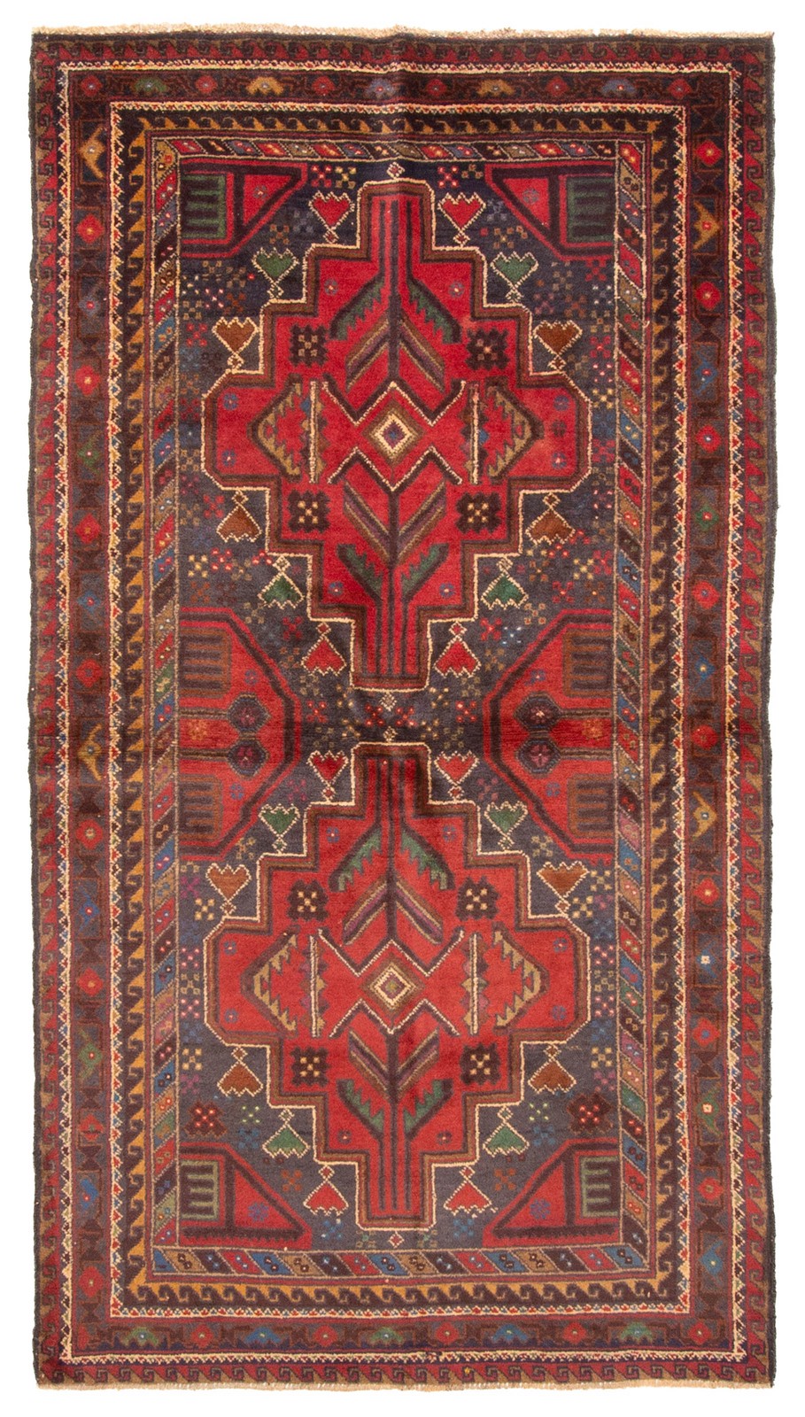 Vintage Traditional Hand-Knotted Area Rug 3’6″ x 6’4″ Oriental Wool Carpet