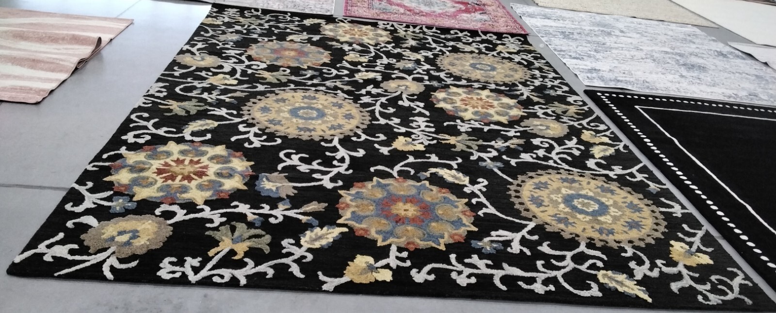 CHARCOAL / MULTI 10′ X 14′ Hole in Rug, Reduced Price 1172764490 BLM401A-10