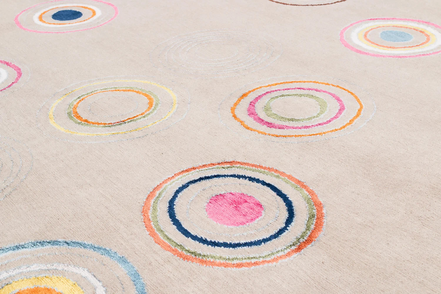 Luxury Taupe & Silver Abstract Rug | Artisan 8×10 Handmade Boho Living Room Rug