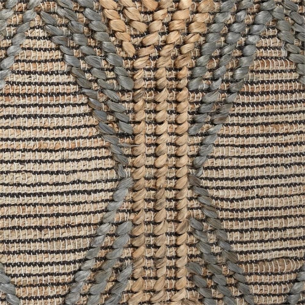 Pemberly Row 60 x 96″ Jute & Cotton Accent Rug in Natural/Mineral Blue