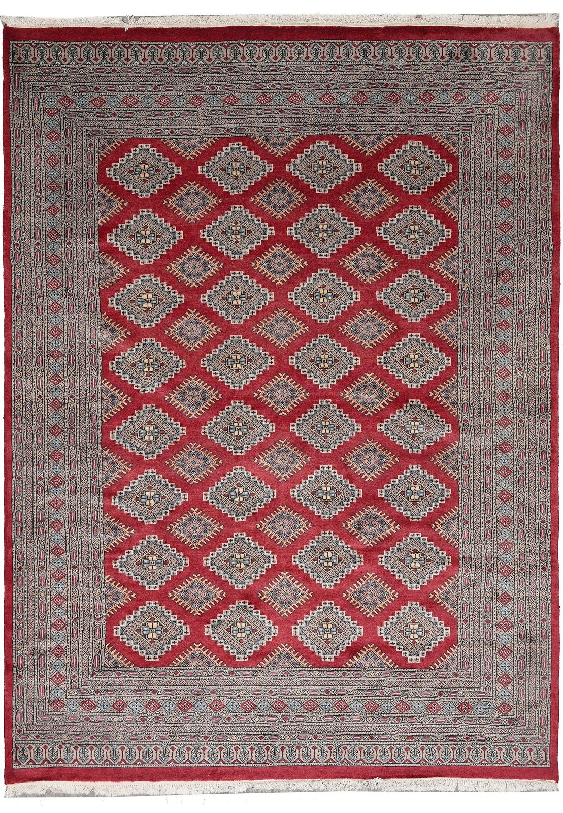 6.8 x 8.9 Jaldar Bokhara Rug Pakistan #F-4612