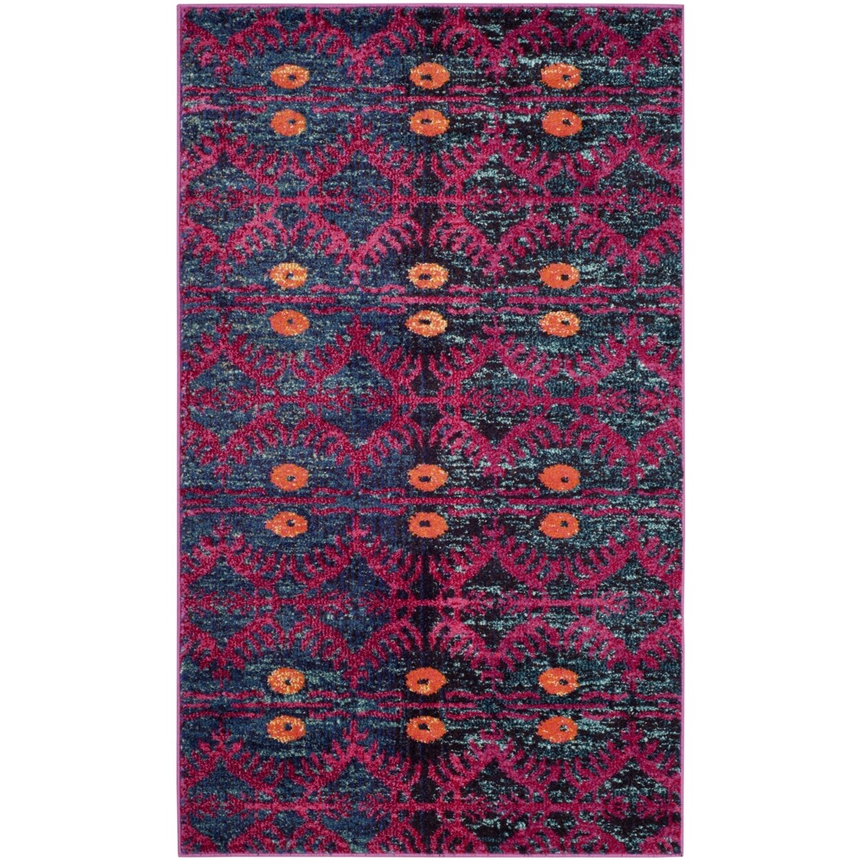 SAFAVIEH Monaco Collection MNC213D Pink / Multi Rug
