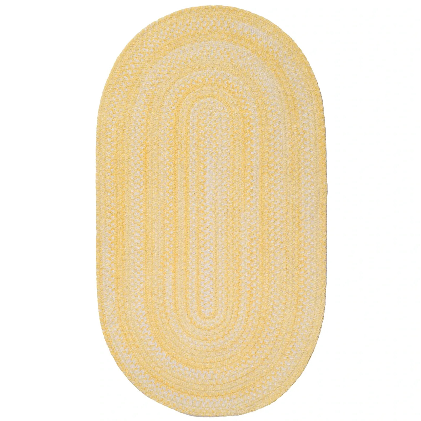 Capel Rugs Tiny Tots Soft Chenille Polyester Childs Braided Rug Sunshine Yellow