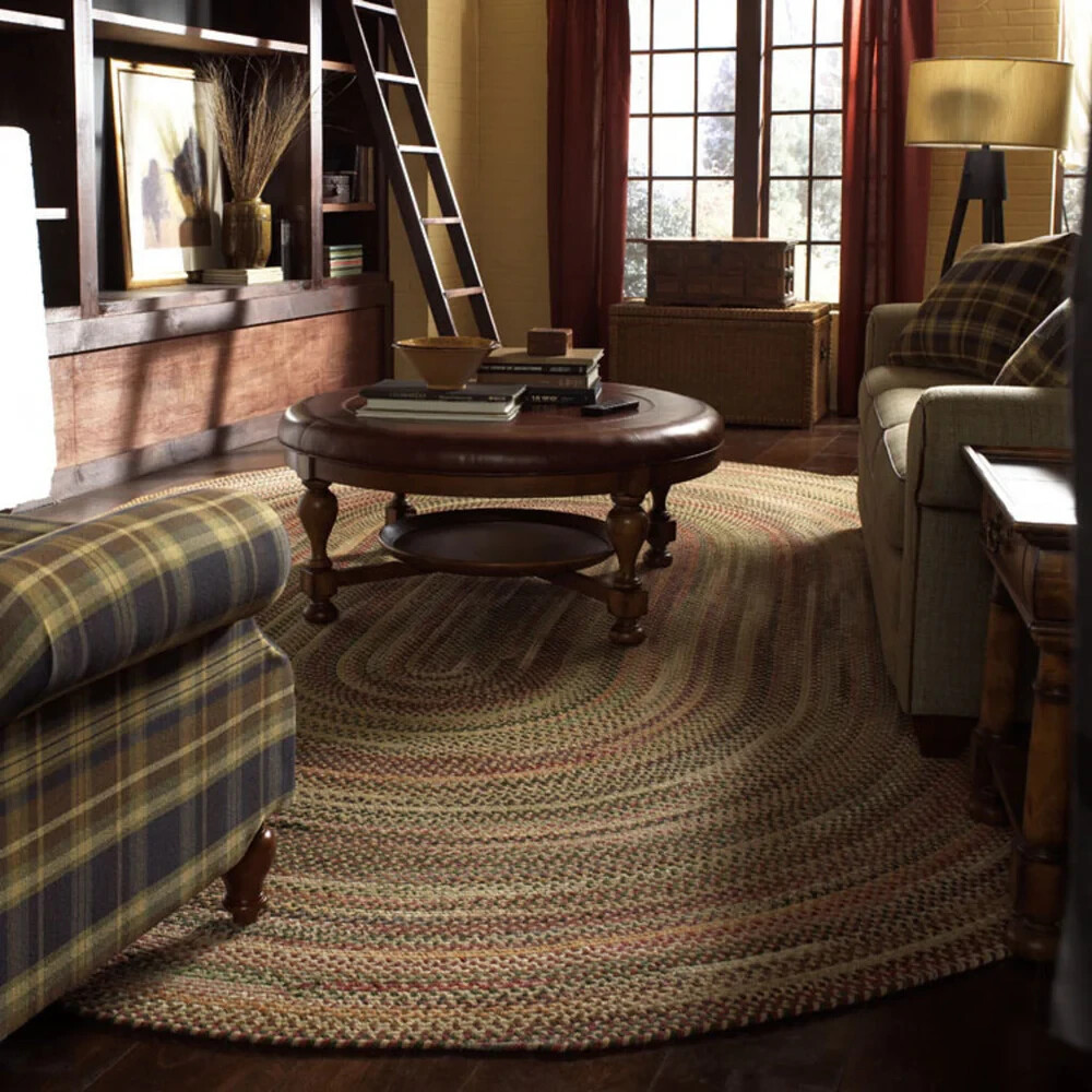 Capel Rugs Sherwood Forest Wool Country Lodge Area Braided Rug Wheat 150