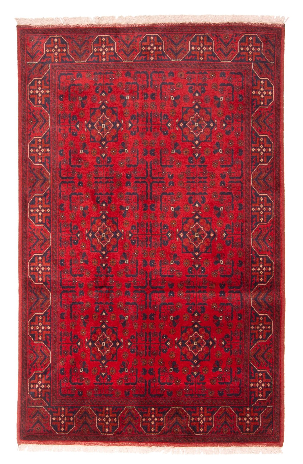 Traditional Vintage Hand-Knotted Oriental Carpet 4’2″ x 6’8″ Wool Area Rug