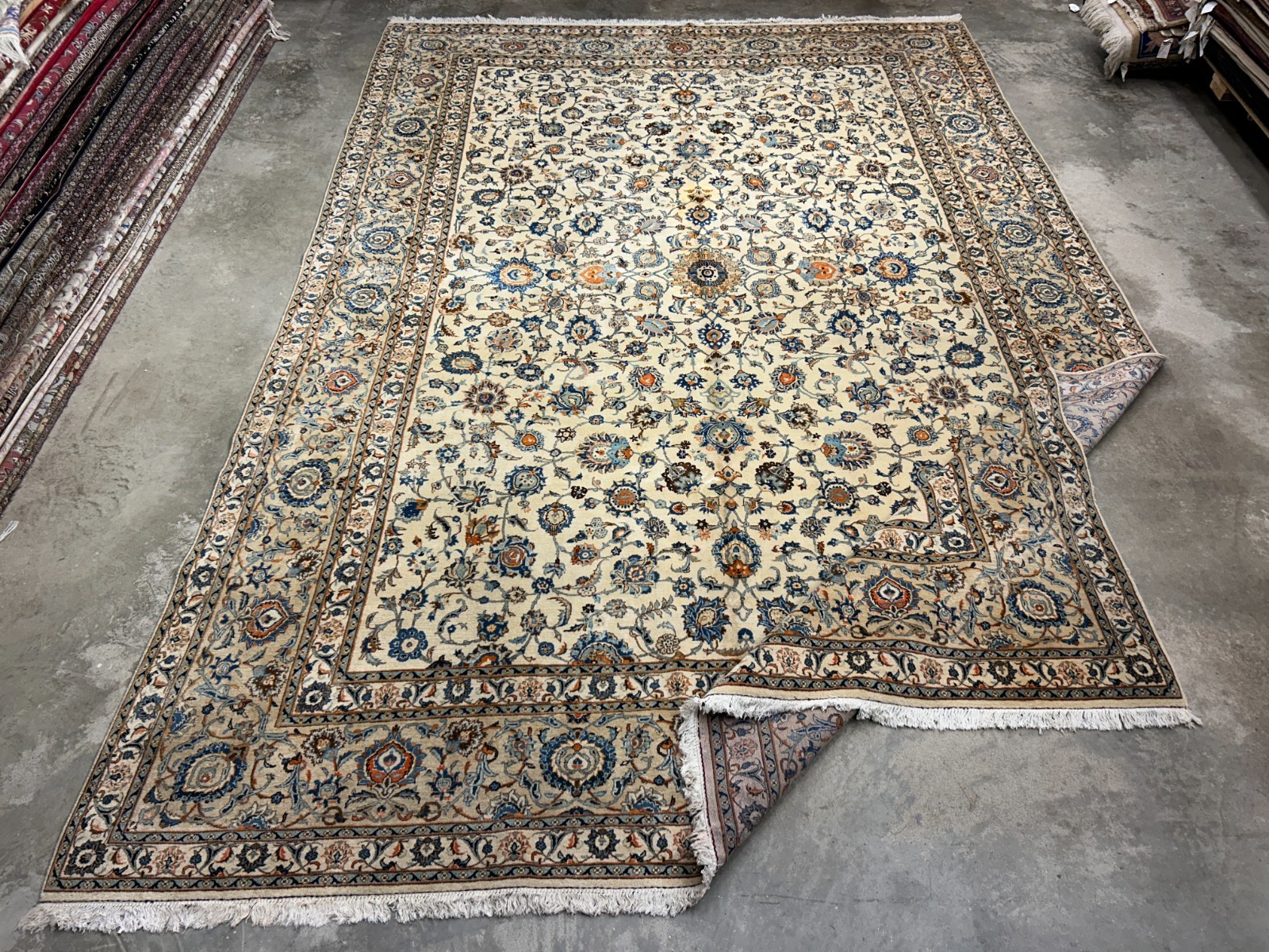 10’4”x15’2” Hand-Knotted Wool All-over Kashane Area Rug – Handmade Carpet 10×15