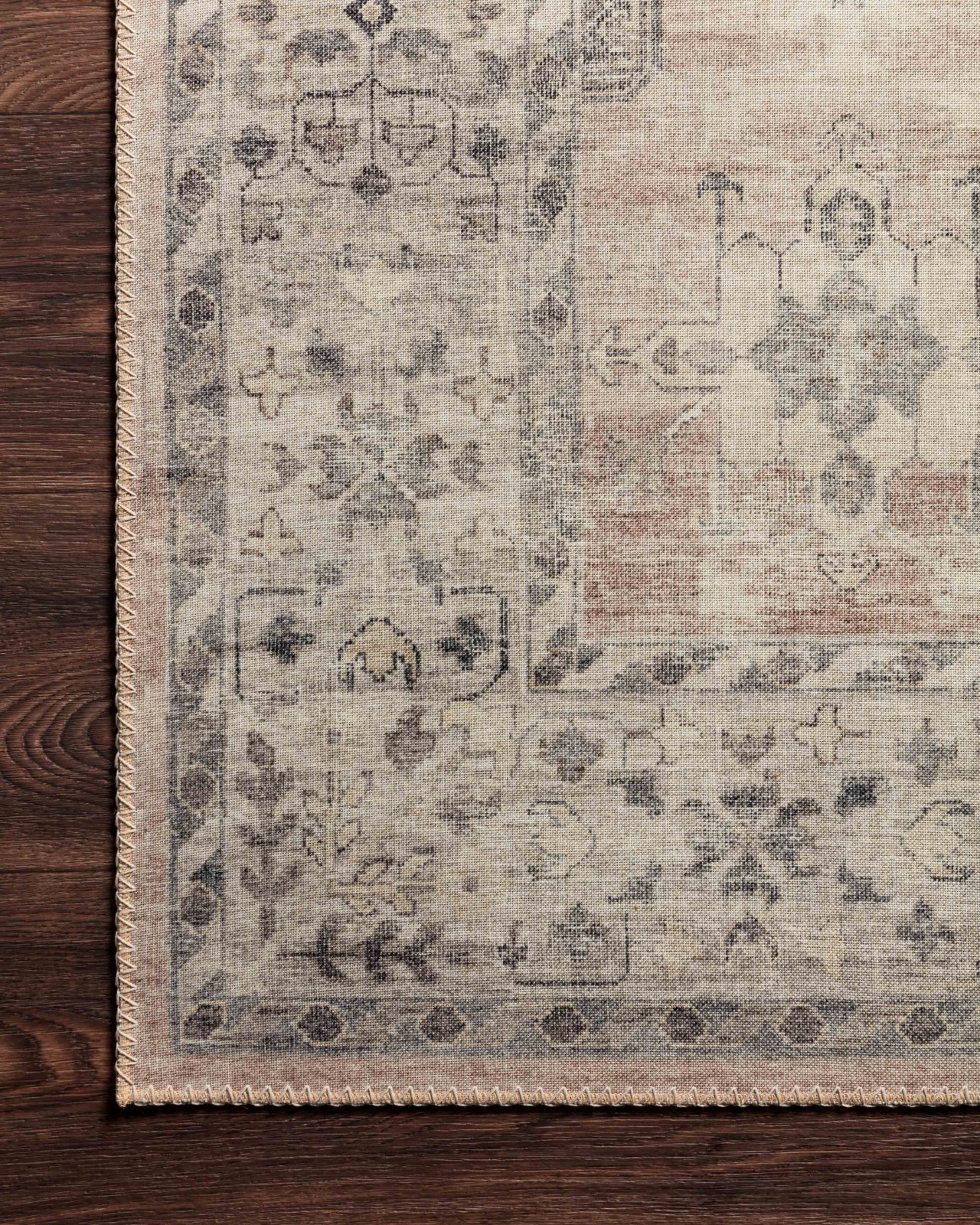 Printed Oriental Java / Multi Area Rug, Size: 2′-6″ x 7′-6″
