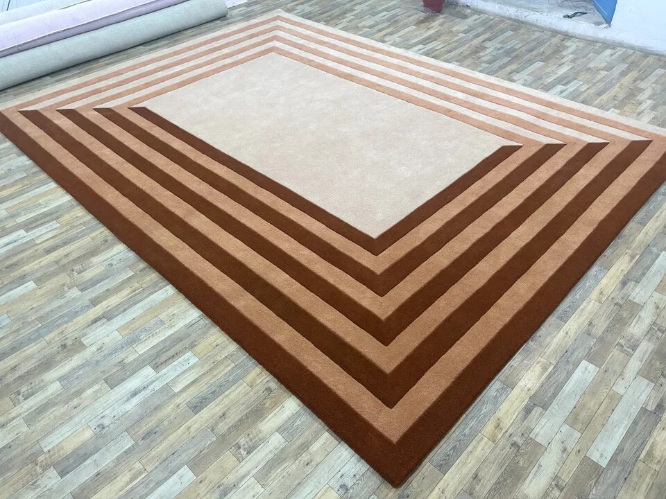 Hand Tufted Modern Rugs Hand Med 100% Soft Wool Bedroom Living room Kitchen